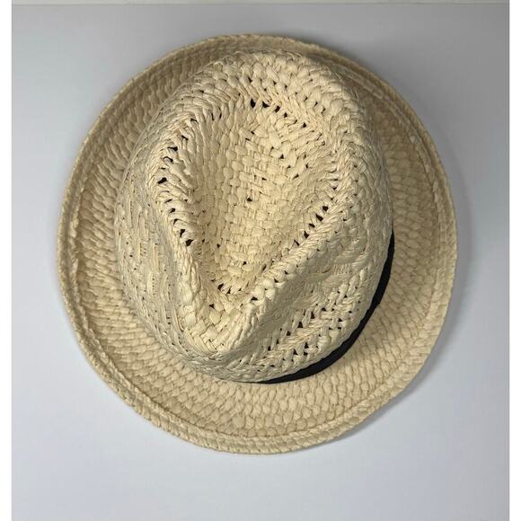 J Crew Accessories - J. Crew Fedora Hat Black Ribbon Sun Shade Summer NWT